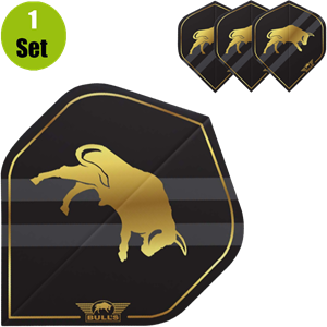 Bulls Retro Dartflights - Zwart