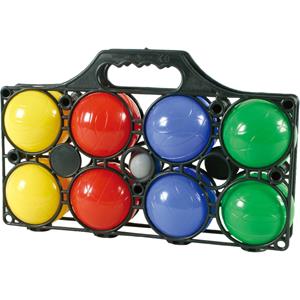Merkloos Jeu de boules set - 8 gekleurde ballen - 1 but - spel - buitenspel -