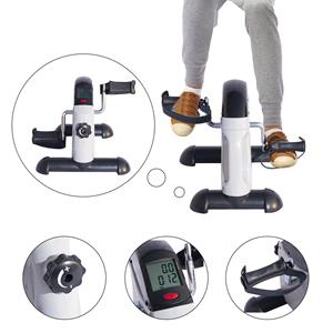 HOMCOM hometrainer, fitnessbike met LED-display, 5 trainingsmodi, compact ontwerp, ideaal voor thuisgebruik, grijs | Aosom.nl