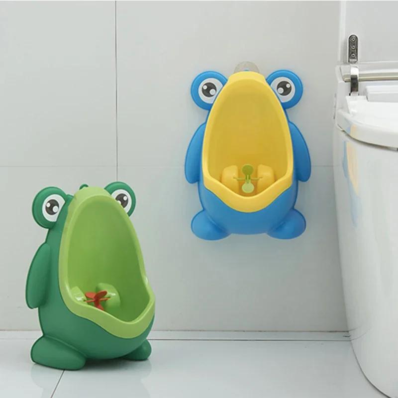 Homeware Essentials Cartoon Baby Toilet Urinoir Jongen Muurbevestigd Urinoir Kikker Vorm Jongen Staande Urinoir Toilet Training Urinoir groen