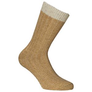 Alpacasocks&Co  Merino Silk Rib Crew - Multifunctionele sokken, beige