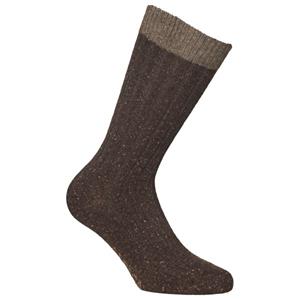 Alpacasocks&Co  Merino Silk Rib Crew - Multifunctionele sokken, bruin
