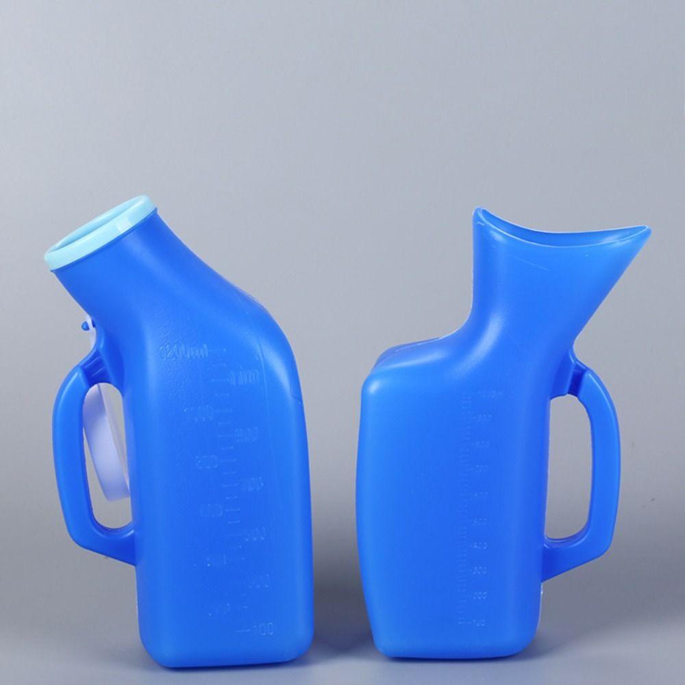 Tianhong with Lid Night Pot Large Capacity Women's Toilet Elderly Toilet Supply  Bedridden 1200ML-Blue