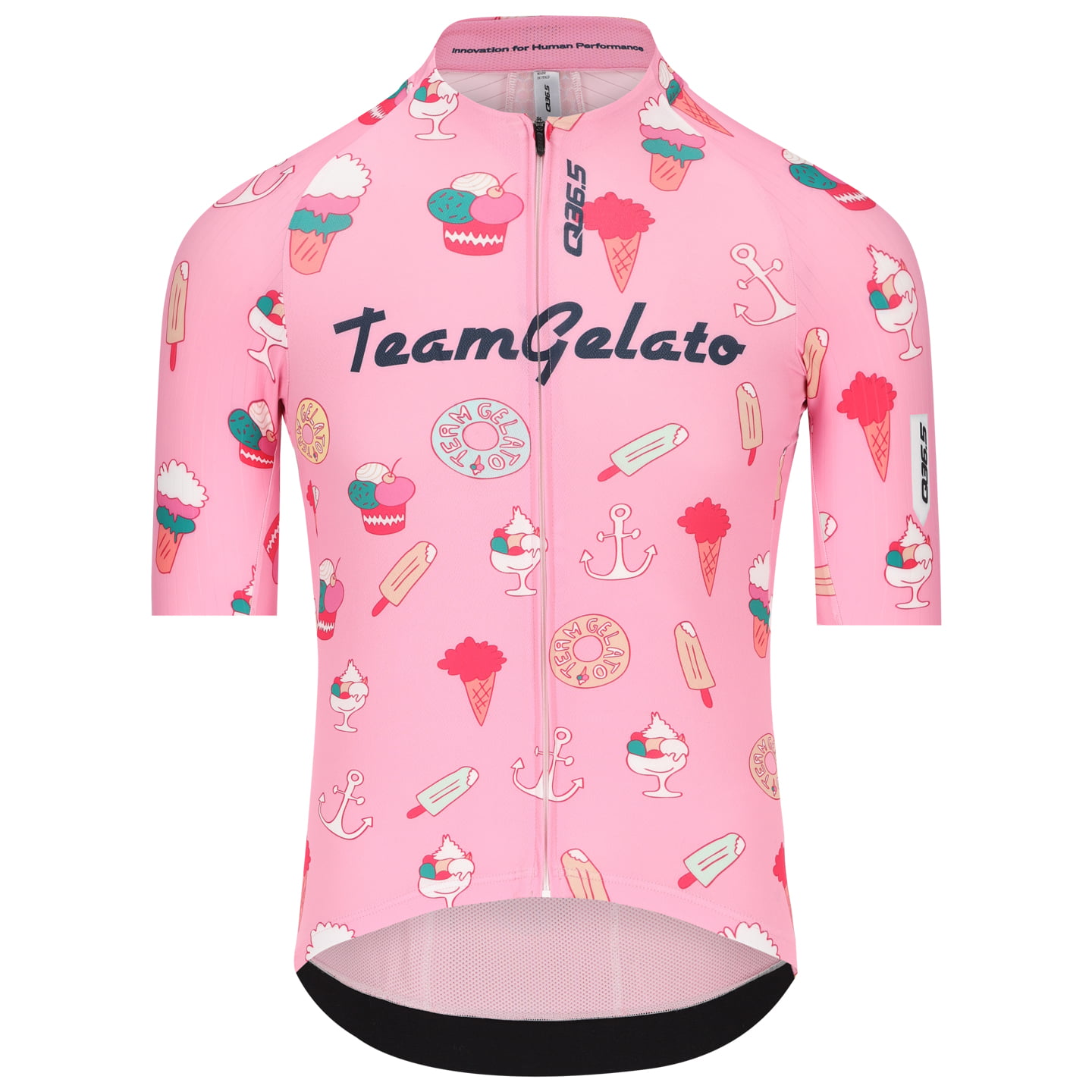 Q36.5 Gregarius Pro Team Gelato Pink Edition Ltd. Edition fietsshirt met korte