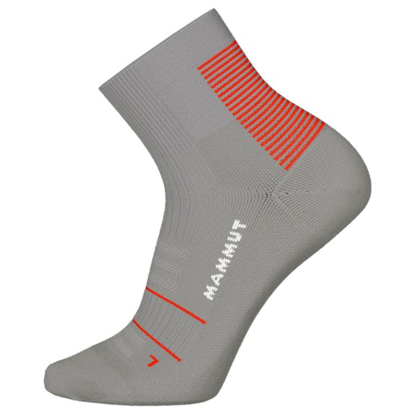 Mammut  Mountain Running Targeted Cushion Quarter - Hardloopsokken, grijs