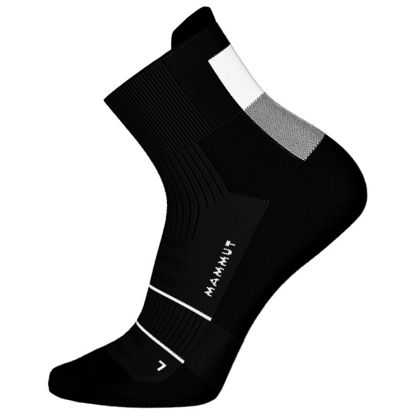 Mammut  Mountain Running Lightweight Merino Quarter - Hardloopsokken, zwart