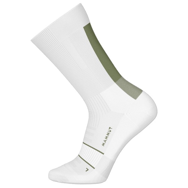 Mammut  Mountain Running Lightweight Merino Crew - Hardloopsokken, wit