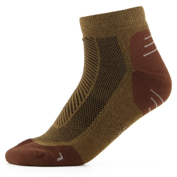 Alpacasocks&Co  Lyocell Tech Ankle - Multifunctionele sokken, bruin