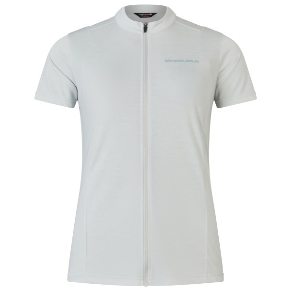 Endura  Women's Loop S/S Zipped Jersey - Fietsshirt, grijs