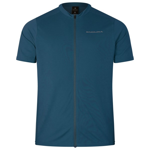 Endura  Loop S/S Zipped Jersey - Fietsshirt, blauw