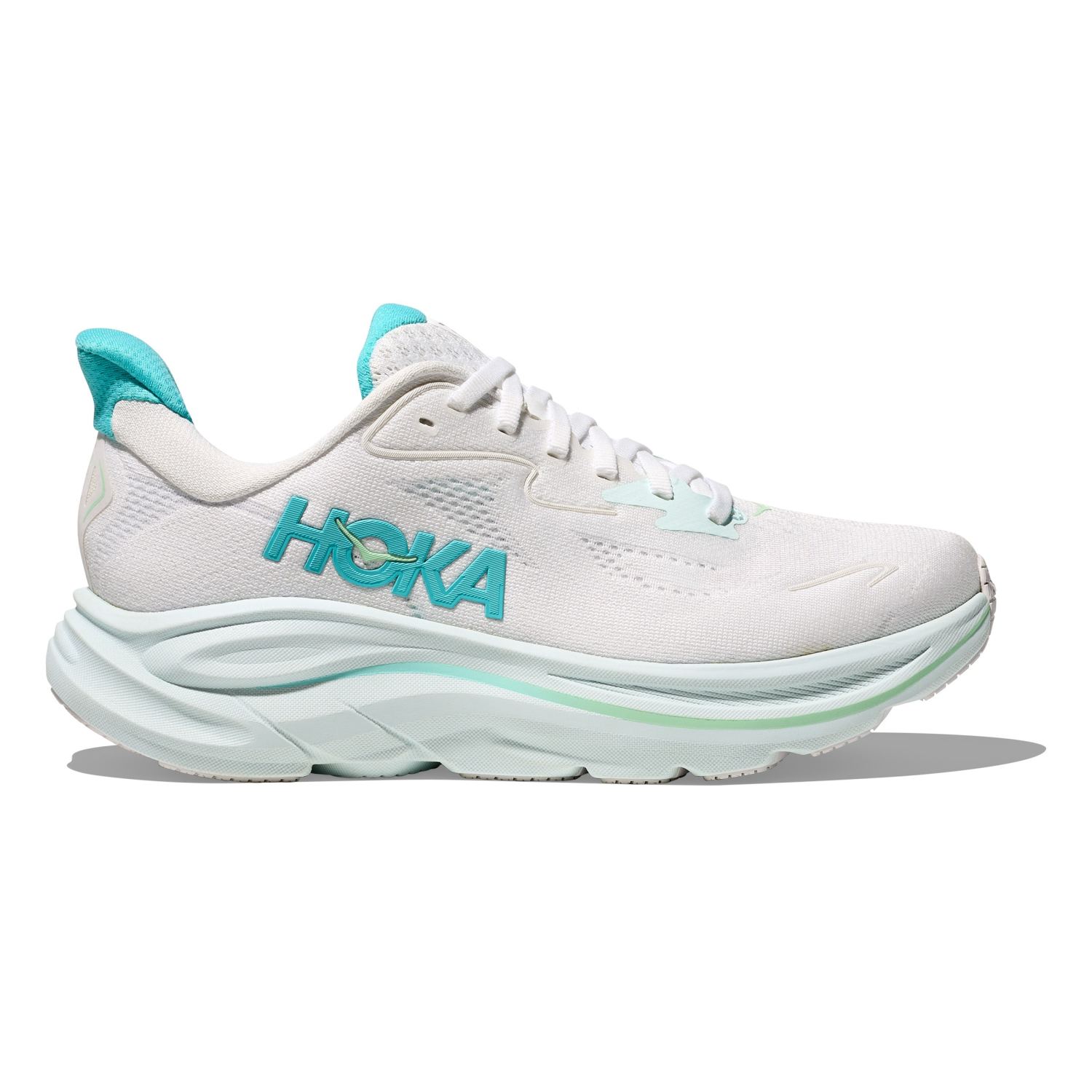 Hoka One One Hoka Clifton 10 hardloopschoenen White/Cielo Blue Dames