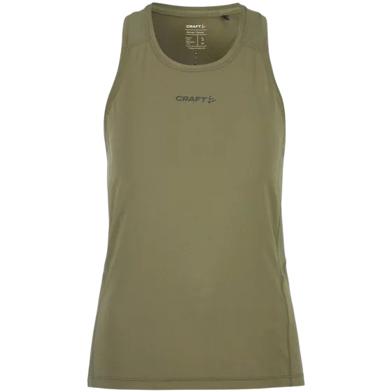 Craft ADV Essence hardloop singlet 2 donkergroen dames