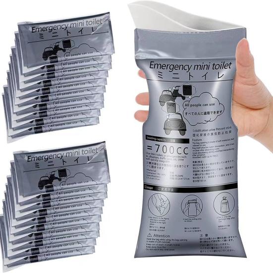 Kitchenware 1/6/12/20 Stuks 700 ml Wegwerp Urine Zakken Lekvrij Reizen Pee Zakken Unisex Verkeersopstopping Emergency Urinoir Zakken 1pc