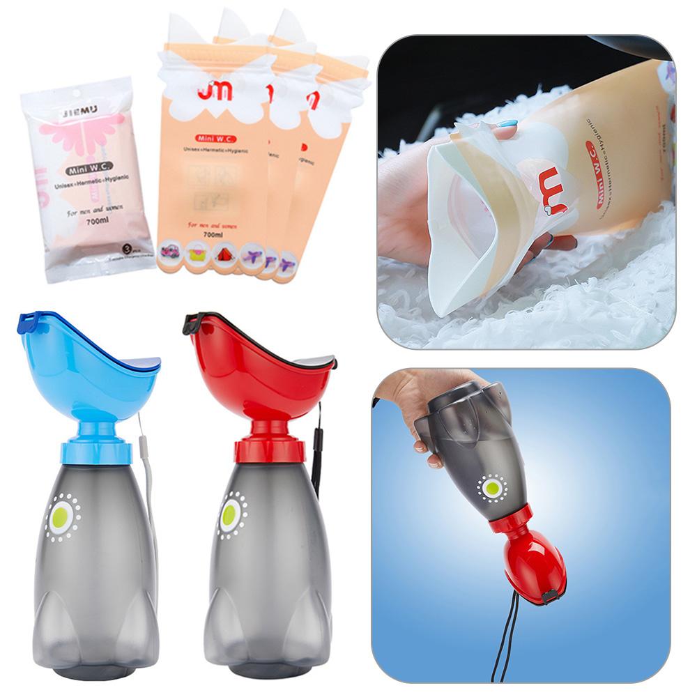Simplistic Living Home 600 ml urinoir-plas-trechter urinoirs incontinentieflessen mannelijk vrouwelijk reizen buiten dringend unisex draagbaar urinoir fles toilet