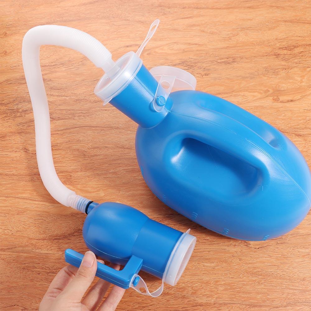 YinheYUURE 1 set 2000 ml morsbestendig urinoir voor mannen morsbestendig 2000 ml draagbaar urinoir voor thuis blauw
