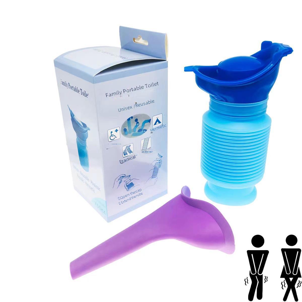Super Select Draagbaar reisurinoir voor dames voor buiten en noodgevallen instruction manual paars