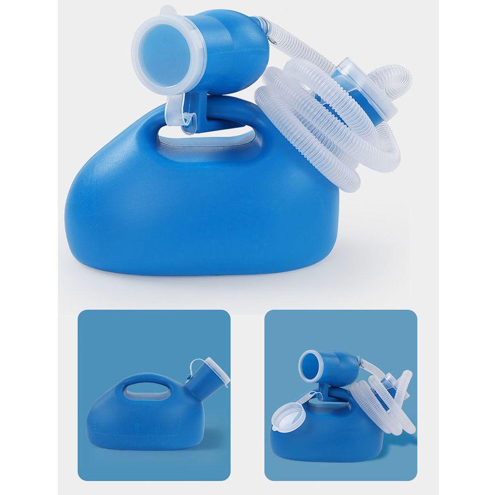 LOjsbasn4 Tube 2000ml Reis urine opslag Urinoir Potje met deksel Draagbare urinoir fles Toilethulp fles wit