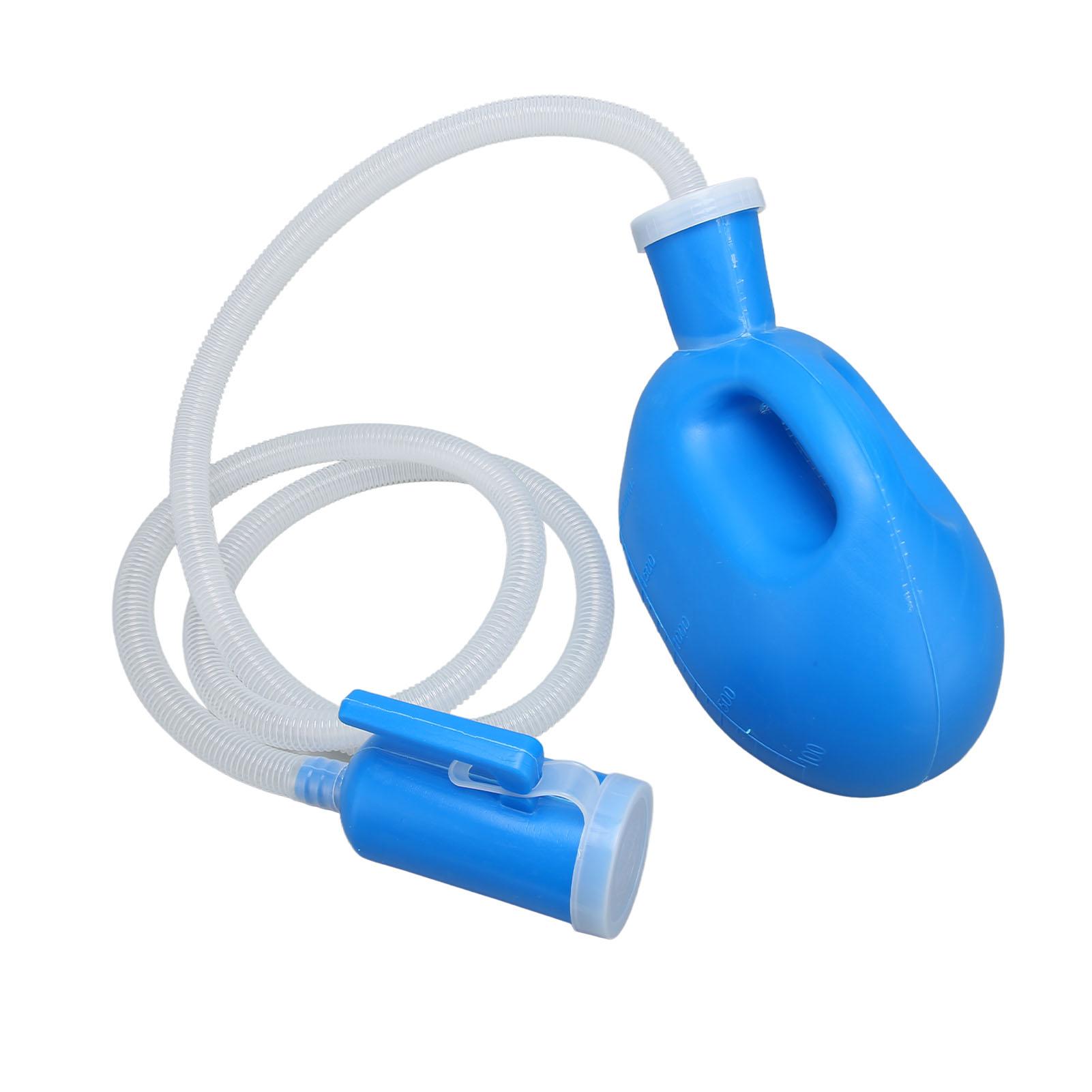 Health & Beauty PRODUCT Lekvrije mannelijke urinefles, herbruikbaar, 2000 ml, dikke, lange buis, draagbaar urinoir met deksel voor
