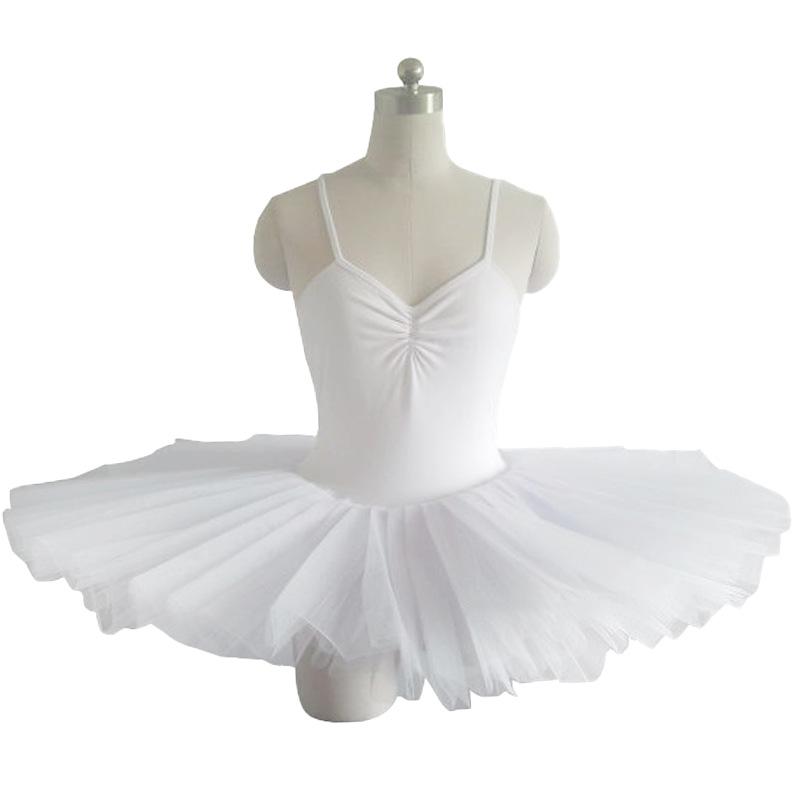 LAOHU Tutu Volwassen Ballet Leotard Zwart Rood Wit Kostuums Ballerina Vrouwen Ballet Dans Kleding Kind Kind Meisjes 160cm wit