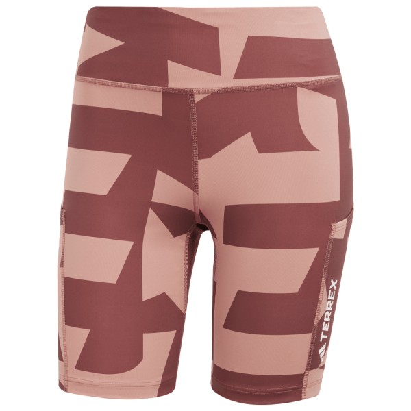 Adidas Terrex  Women's Multi 8'' AOP Tight Shorts - Hardlooplegging, roze/bruin