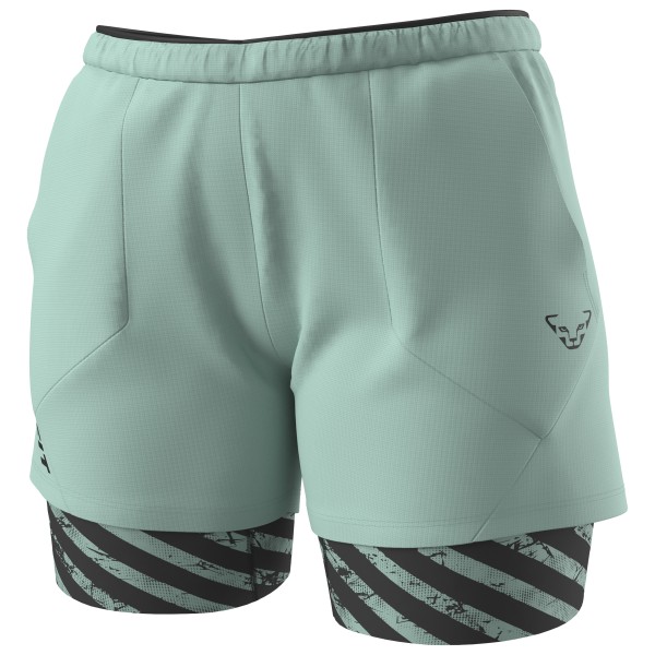 Dynafit  Women's Trail 2in1 Short - Hardloopshort, turkoois
