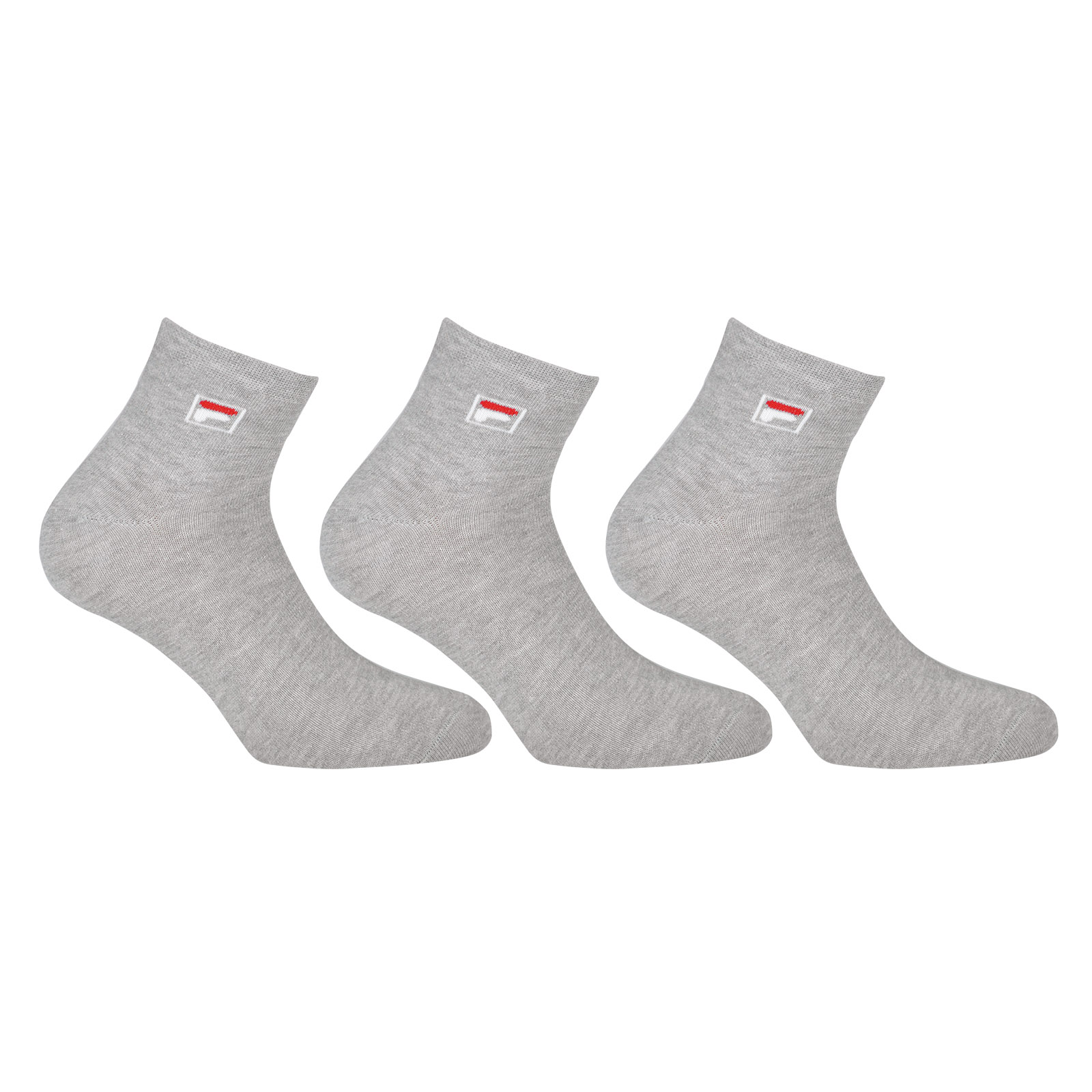 Fila Korte sokken met ingebreid logo (3 paar, Set van 3)
