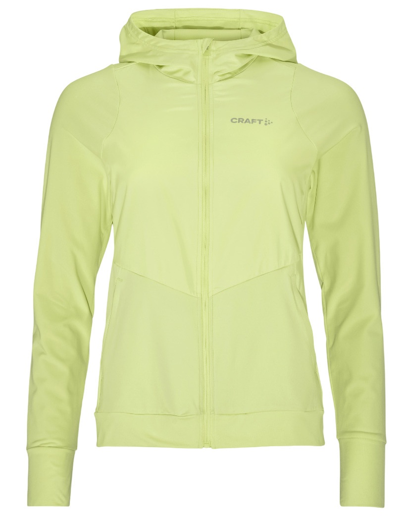 Craft ADV Essence Jersey Hoodie Jas 2 geel dames