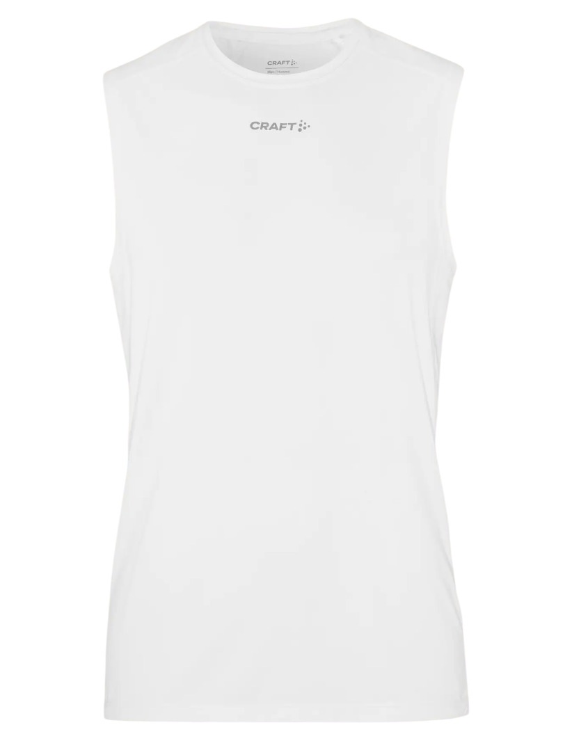 Craft ADV Essence hardloopshirt mouwloos 2 wit heren
