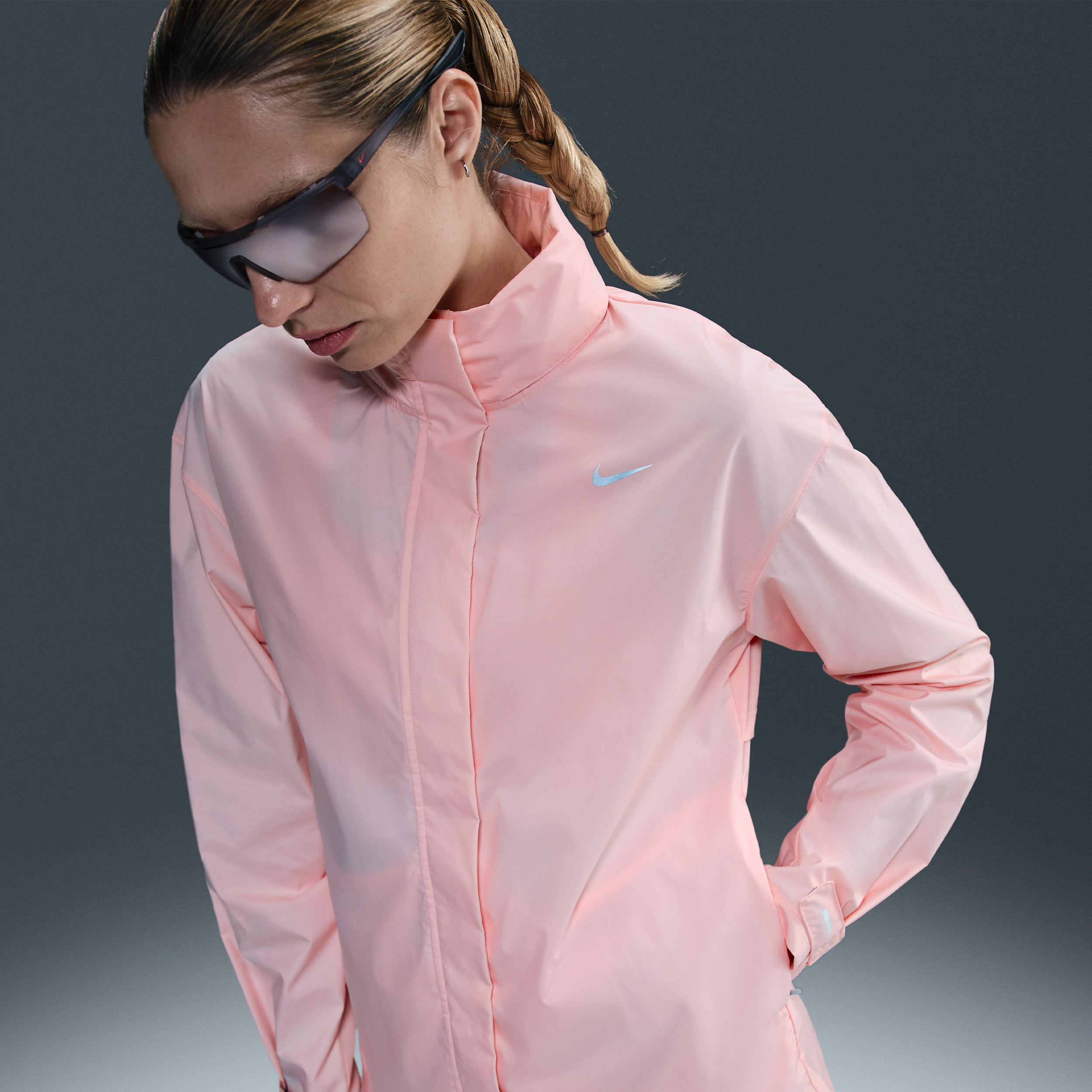 Nike Fast Repel hardloopjack voor dames - Roze