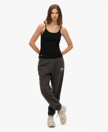 Superdry Vrouwen Athletic Essential Boyfriend Joggingbroek Donkergrijs