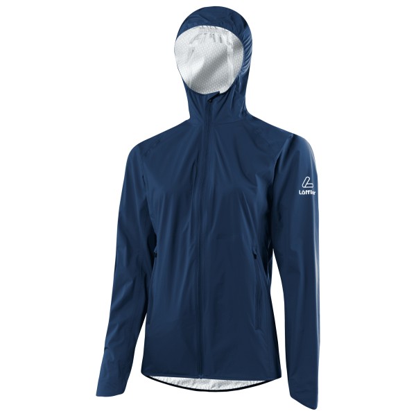 Löffler  Women's Hooded Jacket WPM Pocket - Fietsjack, blauw