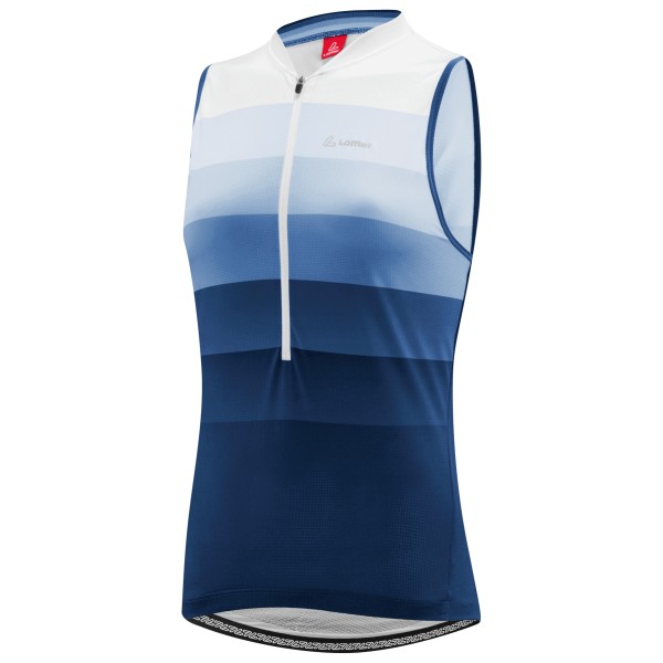 Löffler  Women's Bike Sleevless Jersey Halfzip Rainbow - Fietshemd, blauw