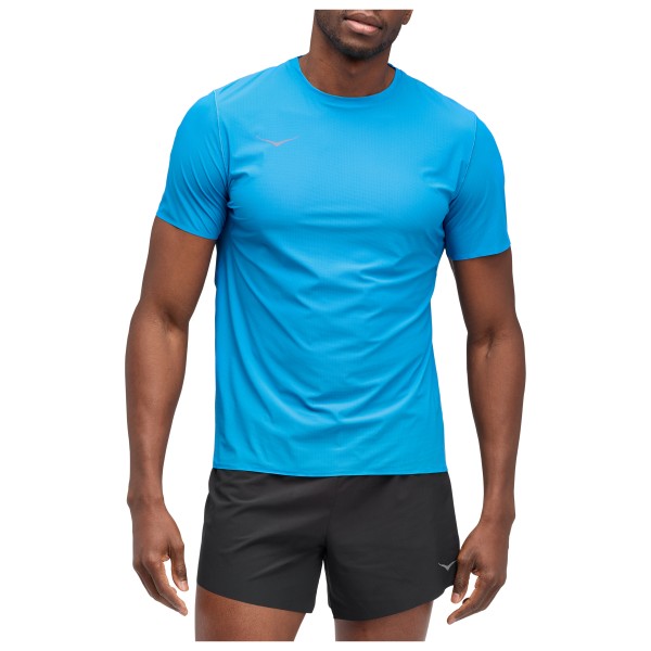 HOKA  Performance Run Short Sleeve - Hardloopshirt, blauw