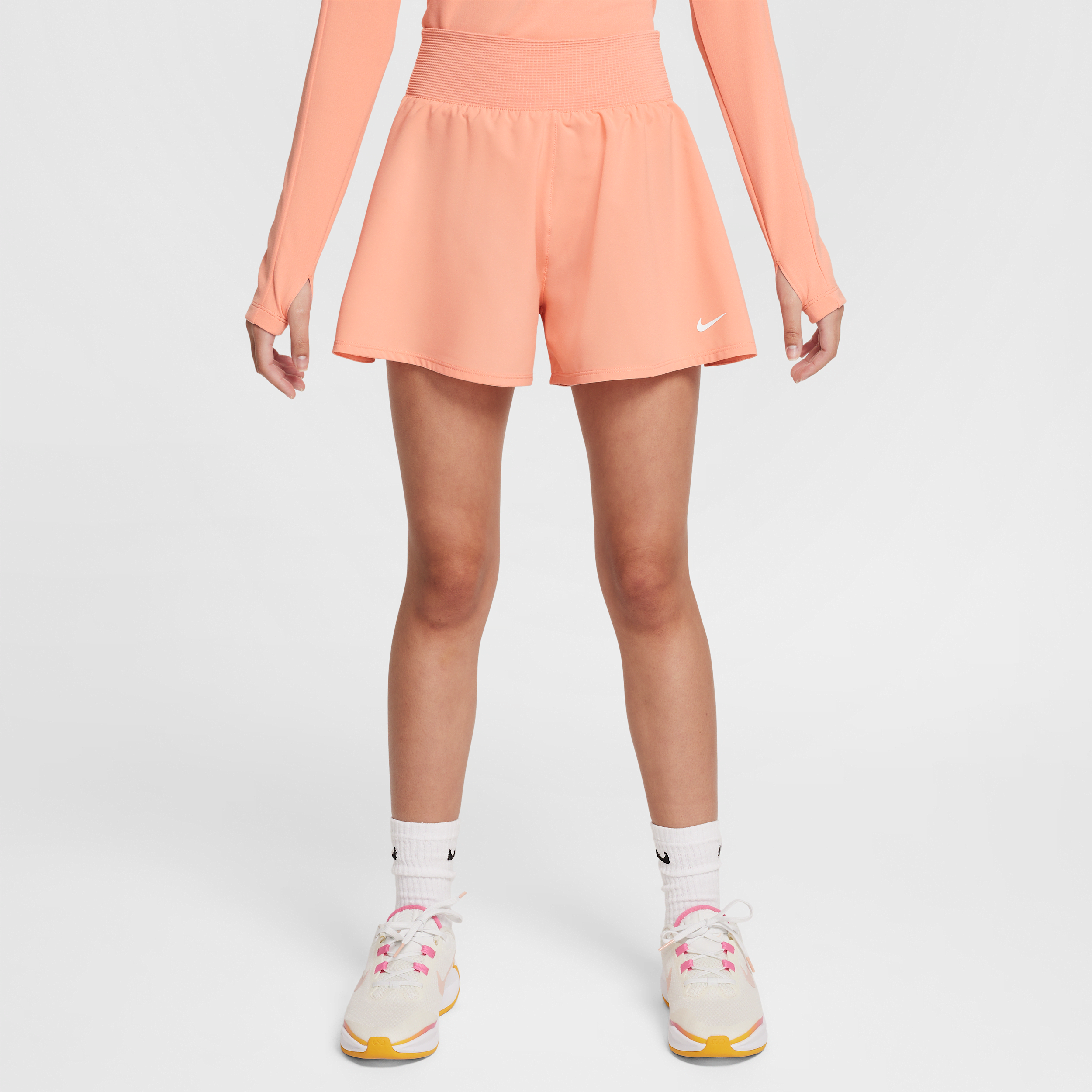 Nike Dri-FIT meisjesshorts - Oranje