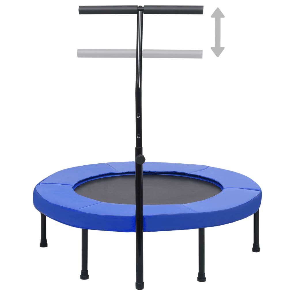 vidaXL Fitnesstrampoline met handgreep en veiligheidsmat 102 cm