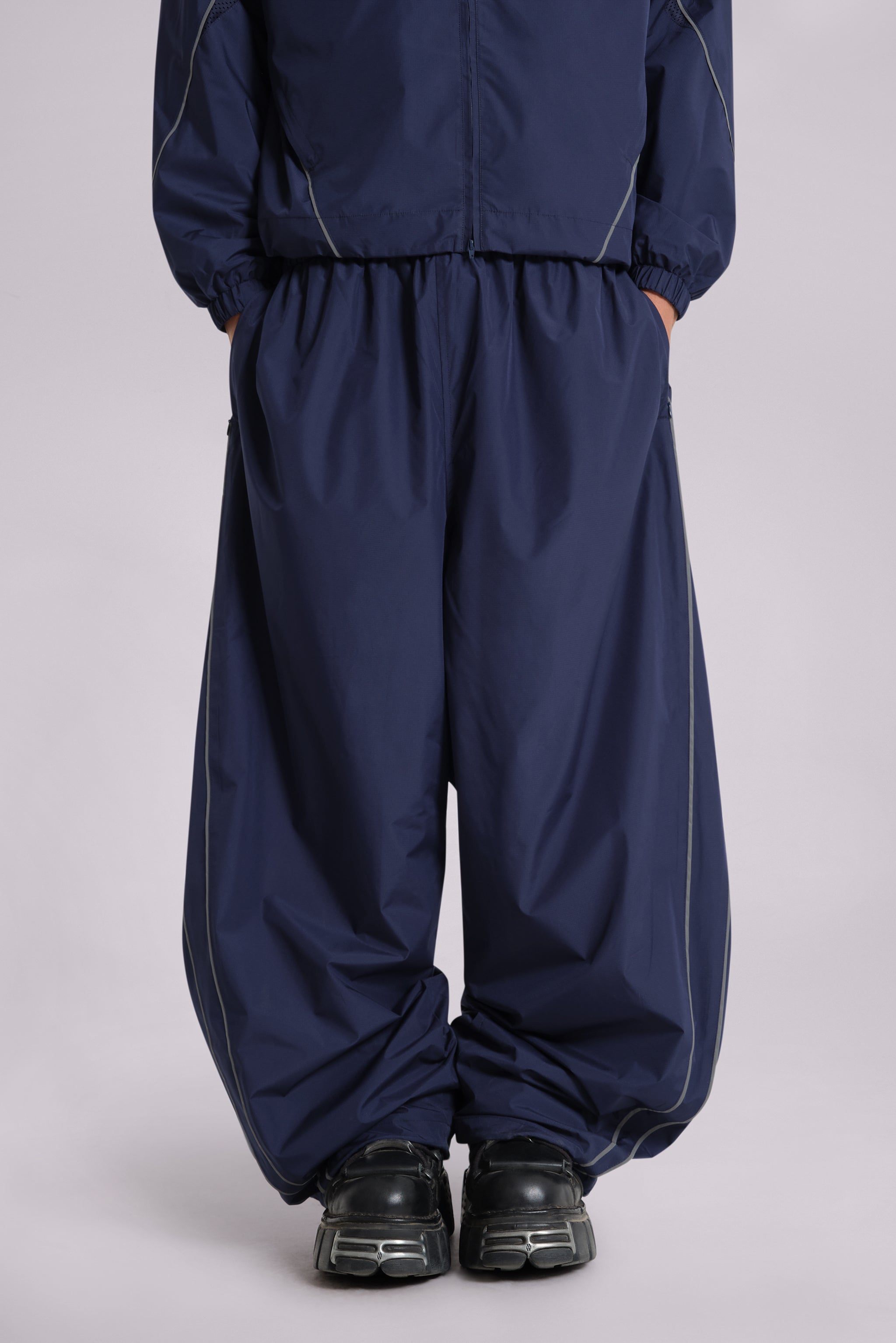 Jaded Man Navy Vapor Tracksuit Bottoms