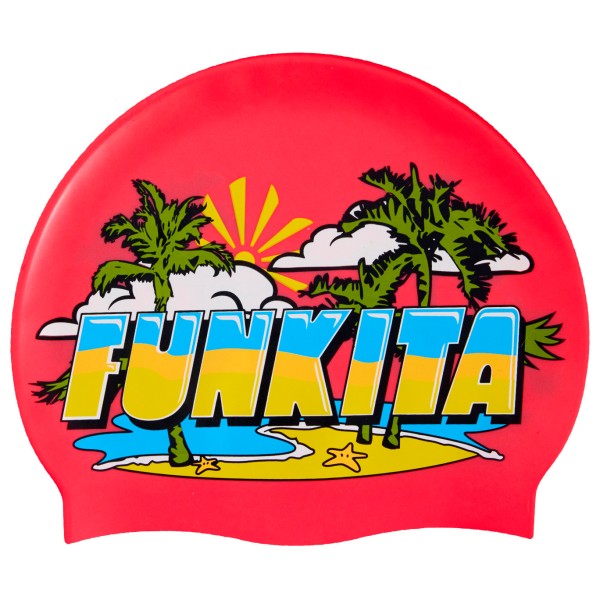 Funkita  Silicone Swimming Cap - Badmuts, icypop beach