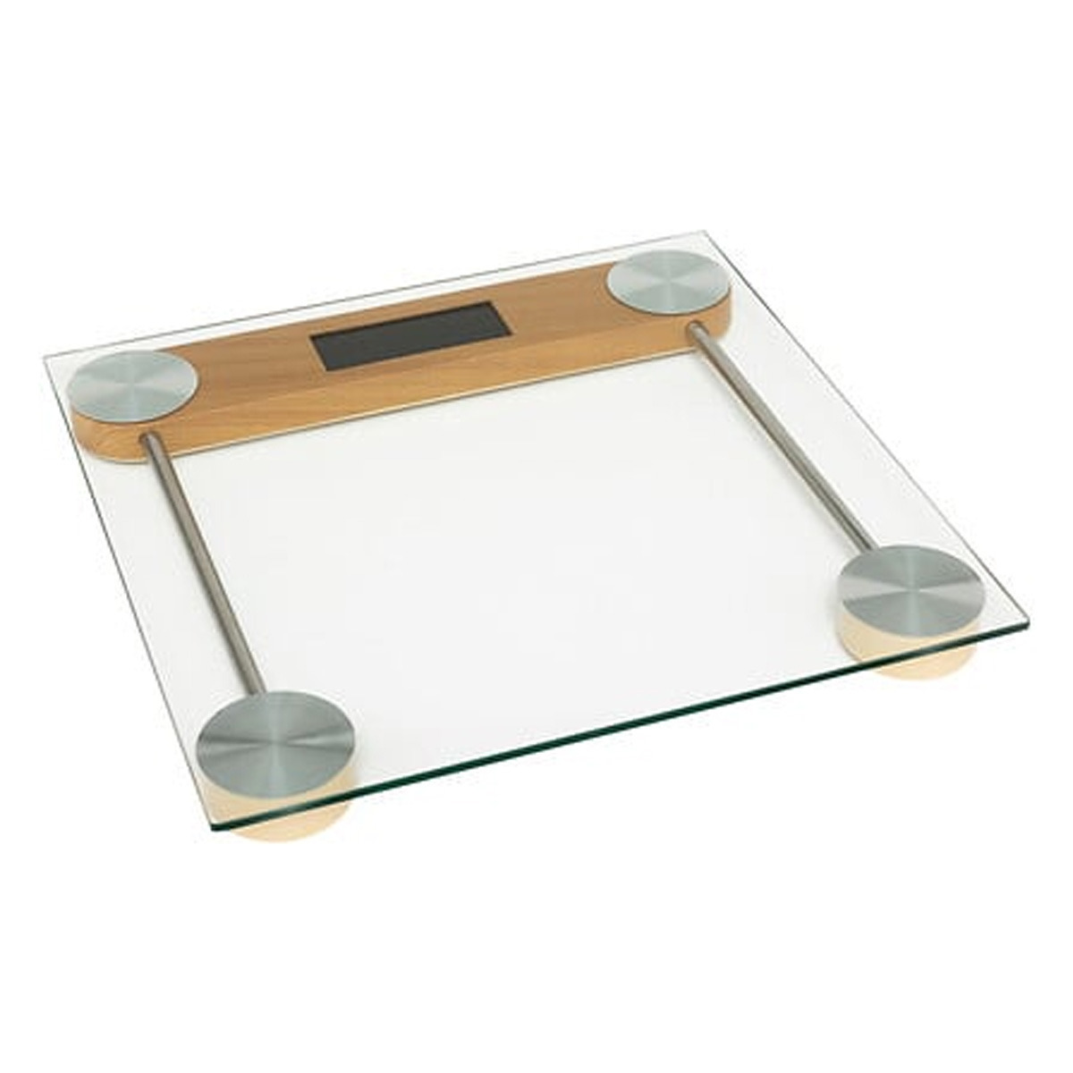 5five Personen weegschaal - transparant  - glas - 28 x 28 cm - weegschalen -