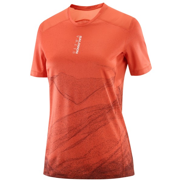 Salomon  Women's S/Lab  Ultra Print - Hardloopshirt, rood