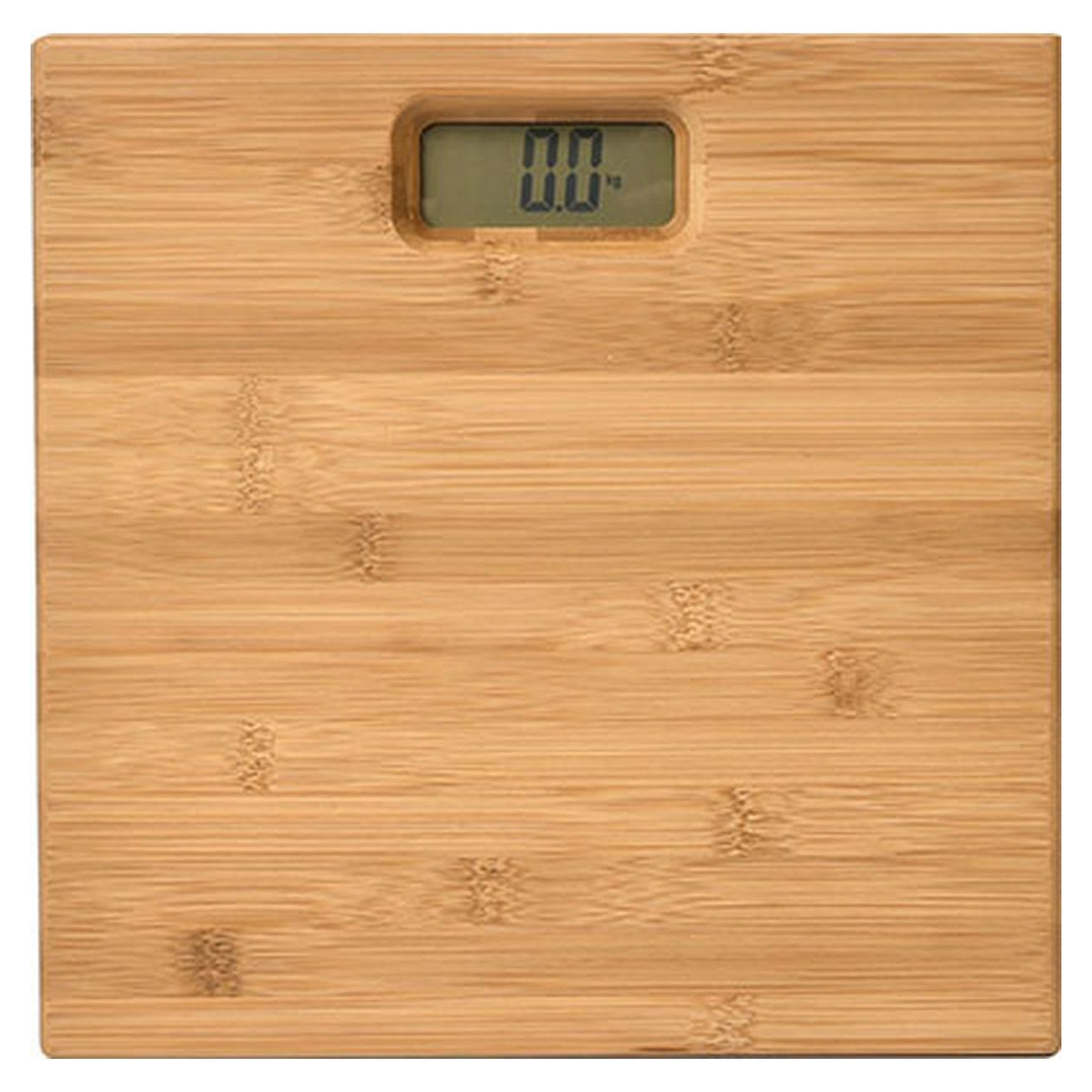 Tendance Personen weegschaal Nature - bamboe - 30 x 30 cm - digitaal -
