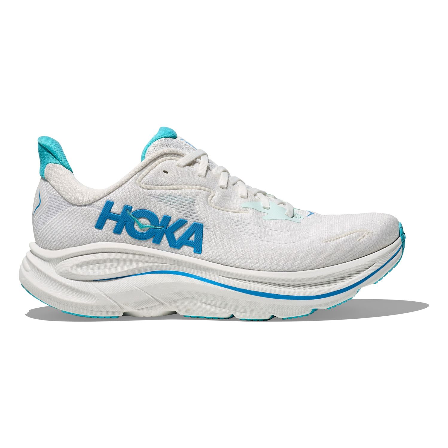 Hoka One One Hoka Clifton 10 hardloopschoenen White/ Skyward Blue Heren