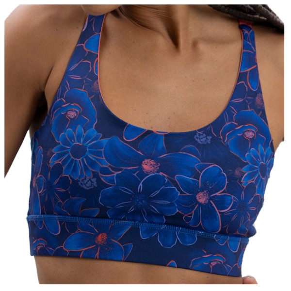 Hey Honey  Women's Criss-Cross Bra - Sportbeha, blauw