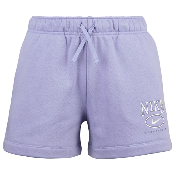 Nike  Women's Club Fleece Mid-Rise 4 Graphic Shorts - Hardloopshort, purper