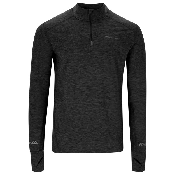 ENDURANCE  Tune V2 Melange Midlayer - Hardloopshirt, zwart