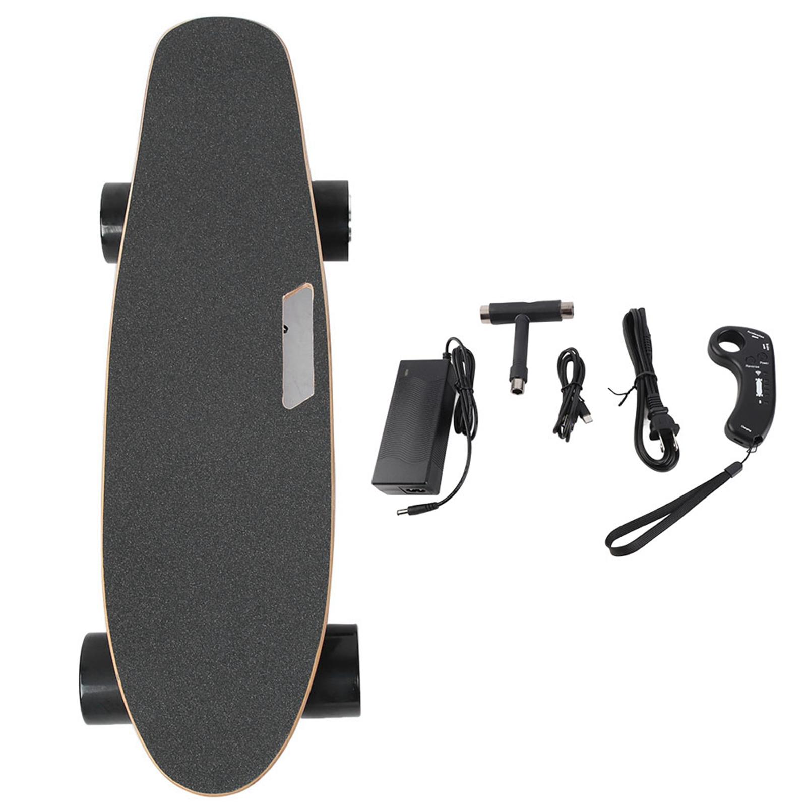 Koogeelife Elektrische skateboard-longboardscooter met 4 wielen voor buiten, met afstandsbediening