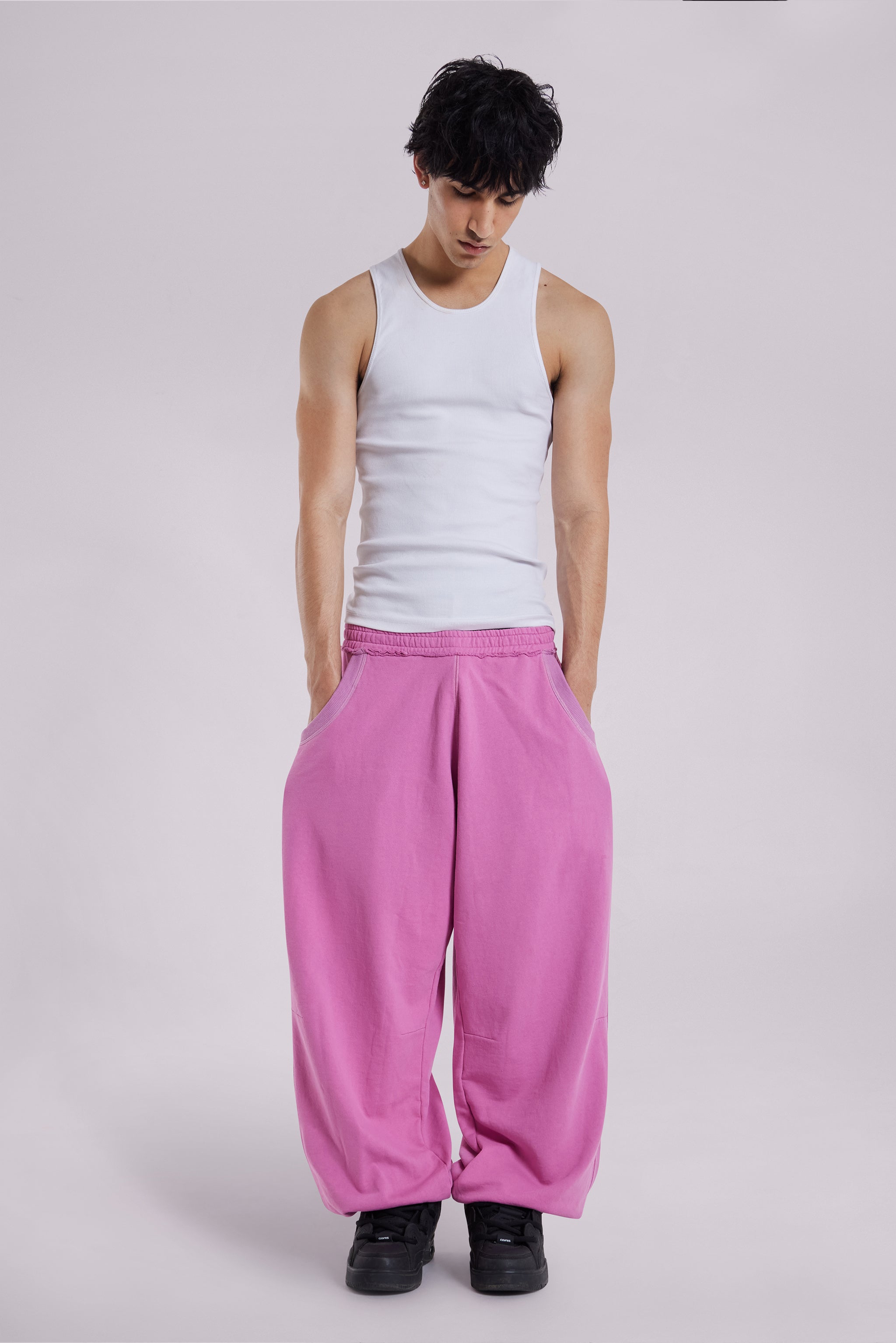 Jaded Man Pink Baggy Cuffed Monster Joggers