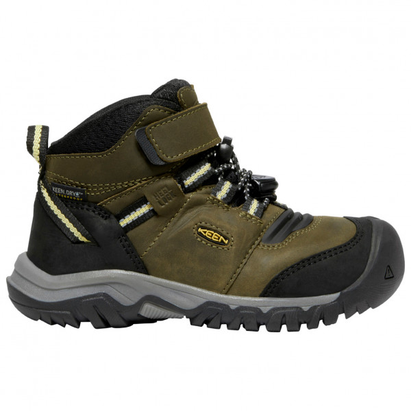 Keen  Kid's Ridge Flex Mid WP - Wandelschoenen, zwart/olijfgroen