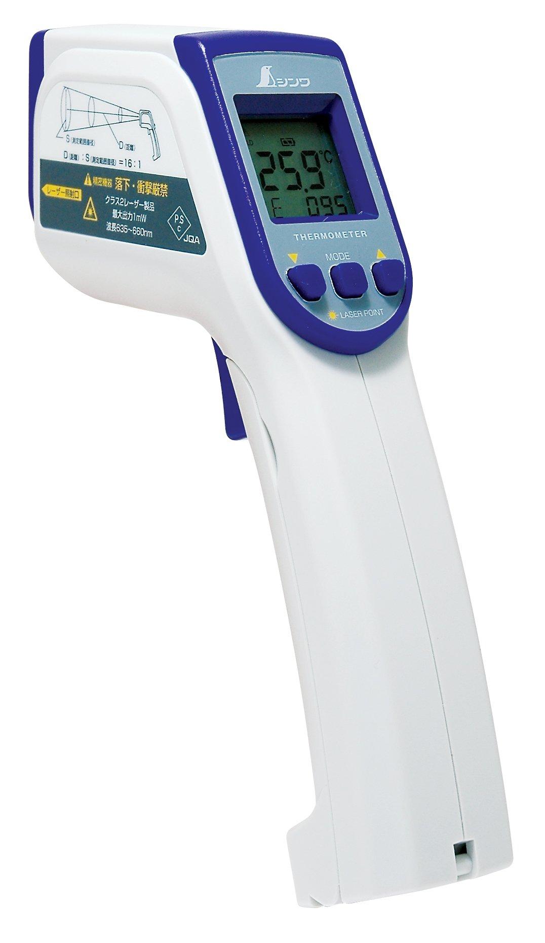 JP Create mege Shinwa Sokutei Radiation Thermometer C Variable Emissivity Type with Laser Point Function 73014 be used as a (Cannot thermometer)