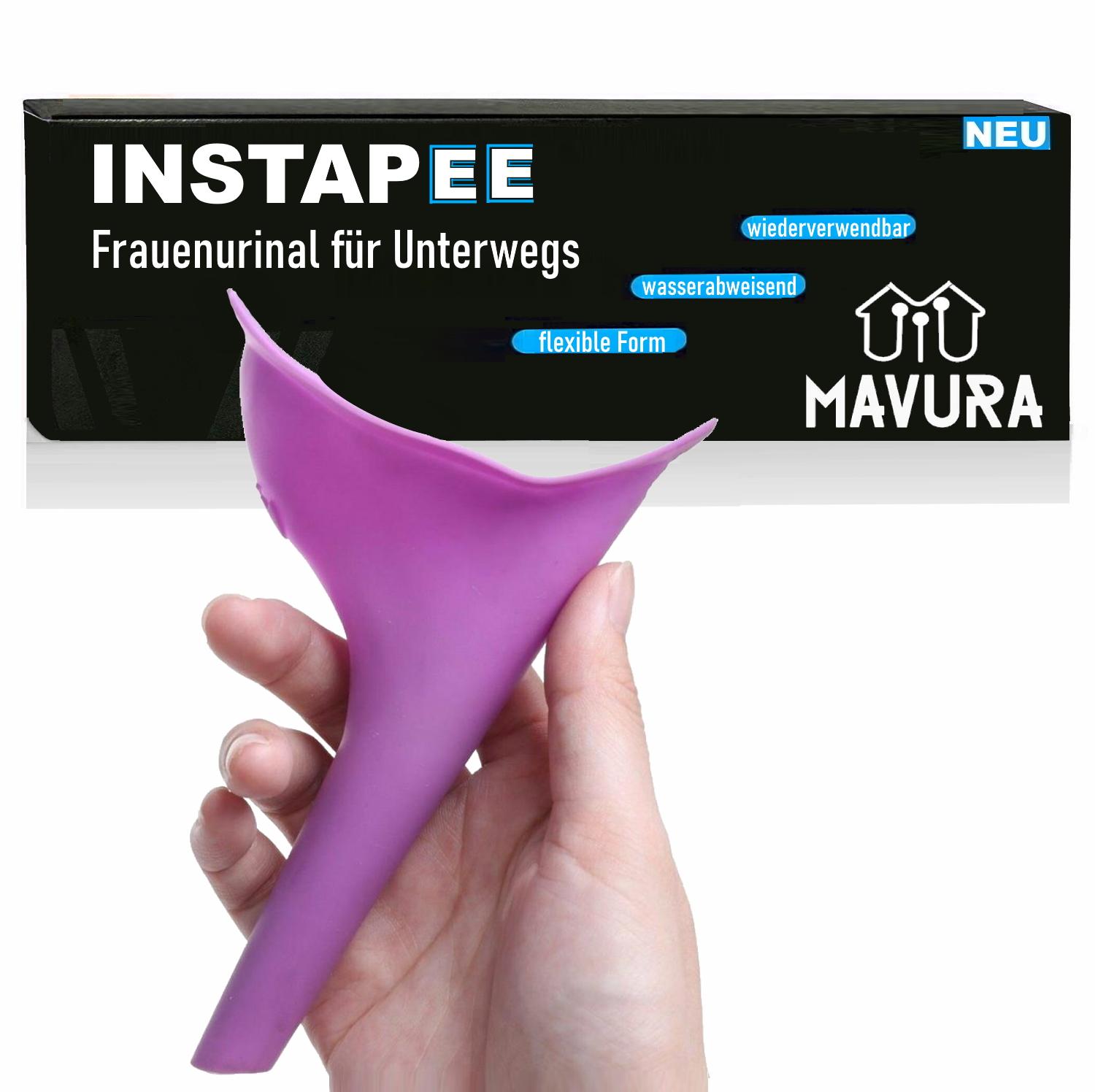 MAVURA INSTAPEE Frauenurinal Stehpinkler Pinkelhilfe Frauen pinkeln Mobile Toilette