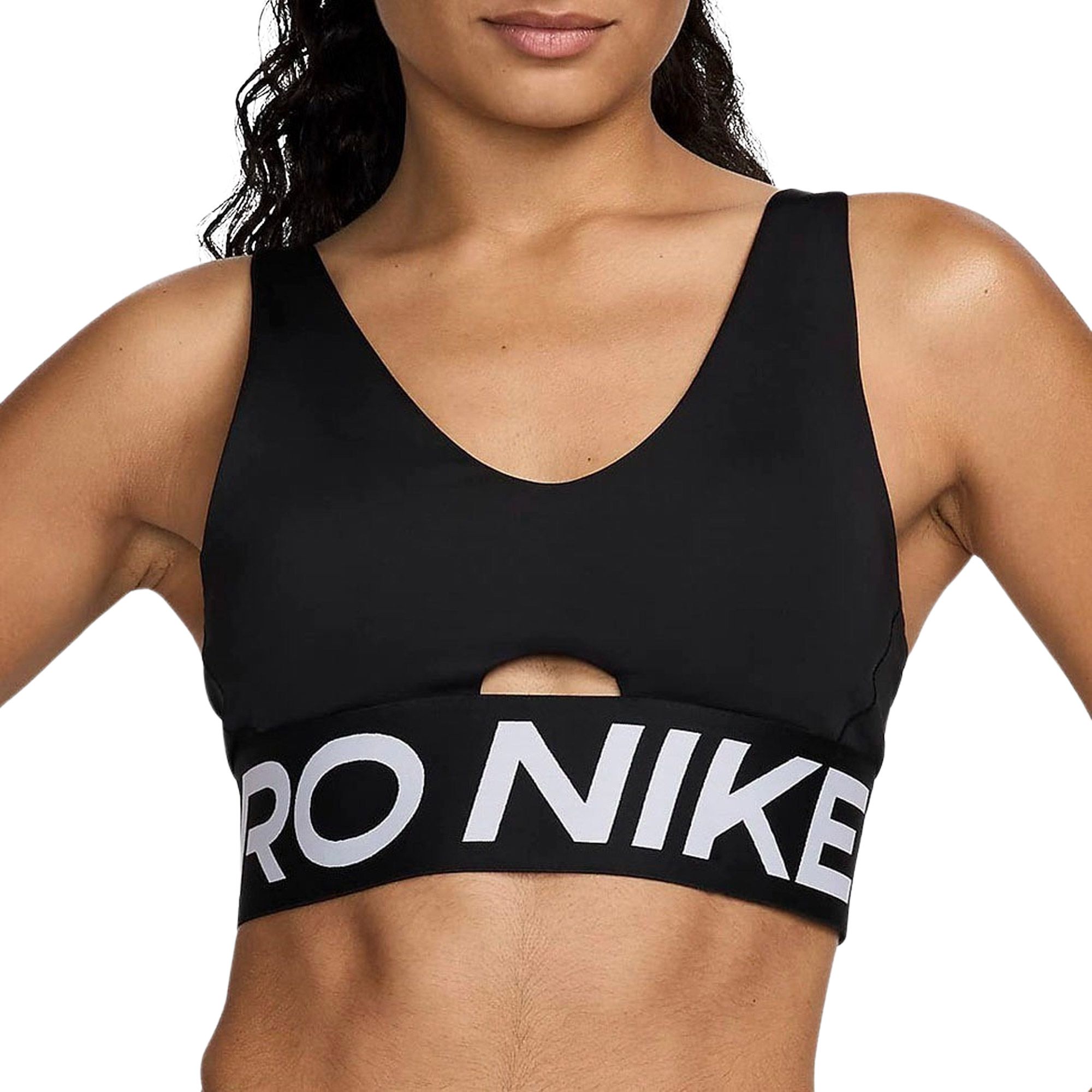 Nike Pro Indy Plunge Medium Support Sportbeha Dames
